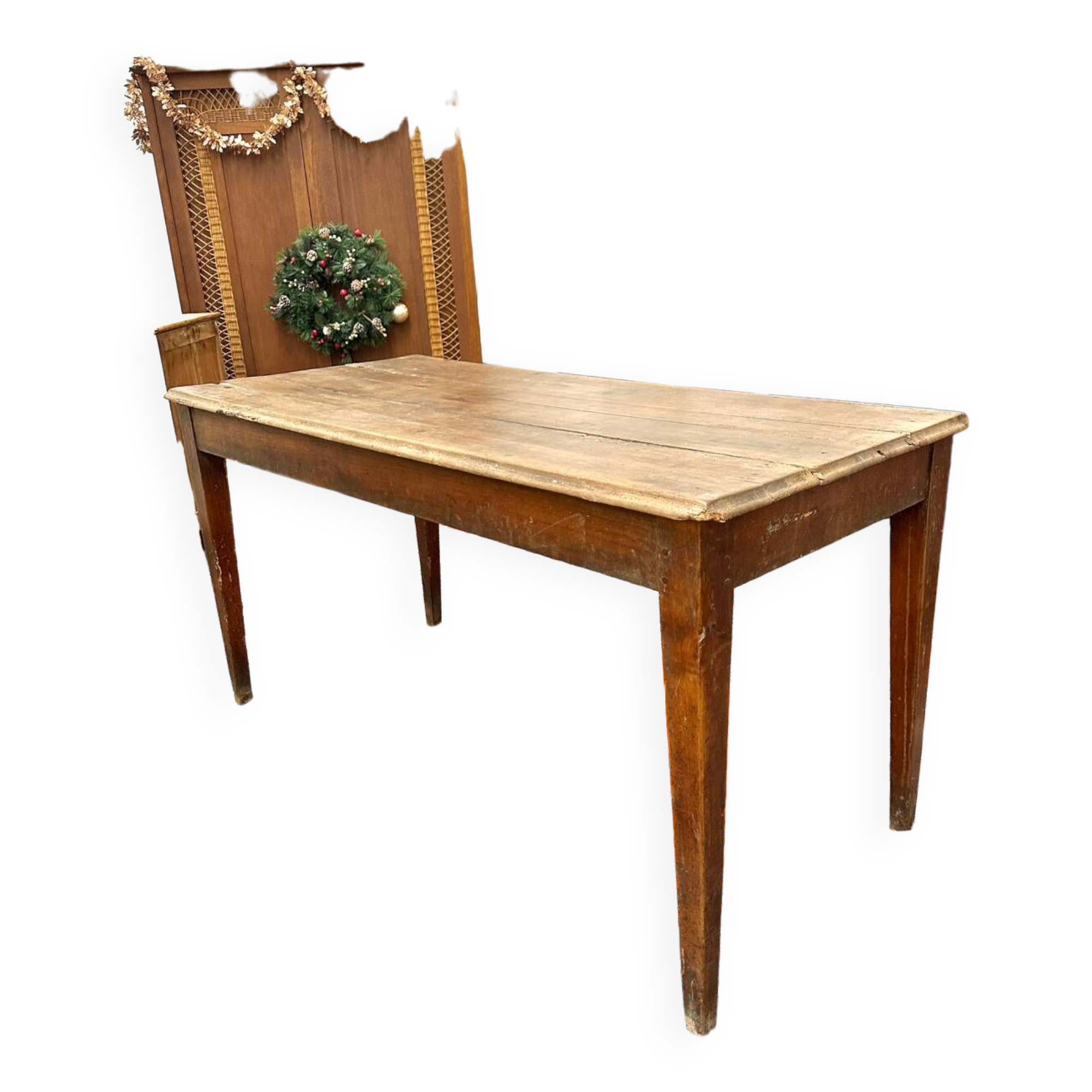 Weathered farm table