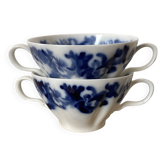 Antique porcelain cups Haviland & Co Limoges, H&C France