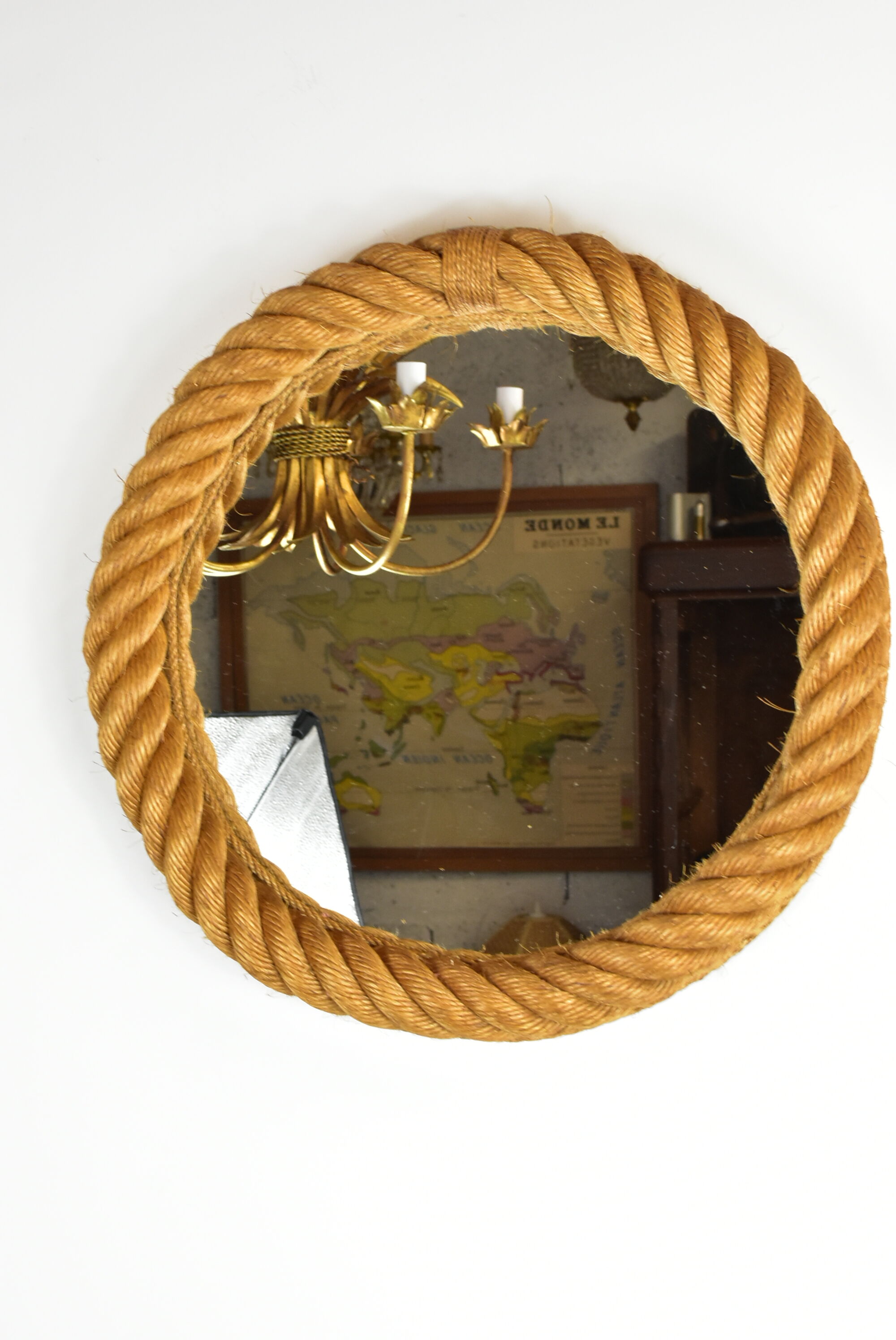 Vintage rope mirror