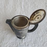 Art Deco tea and coffee service in silver-plated metal and Bakelite, 1930s