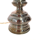 Three vintage bedside lamps in silver