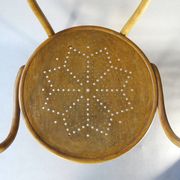 Thonet "Le Corbusier" armchair, circa 1905, star-shaped wooden seat