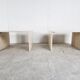 Pair of vintage travertine coffee or side tables, 1970s