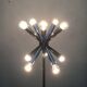 Lampadaire étoile de l'ère spatiale allemande du milieu du siècle, années 1960