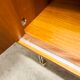 Wardrobe 1970 teak 4 doors half wardrobe half shelf 182 cm
