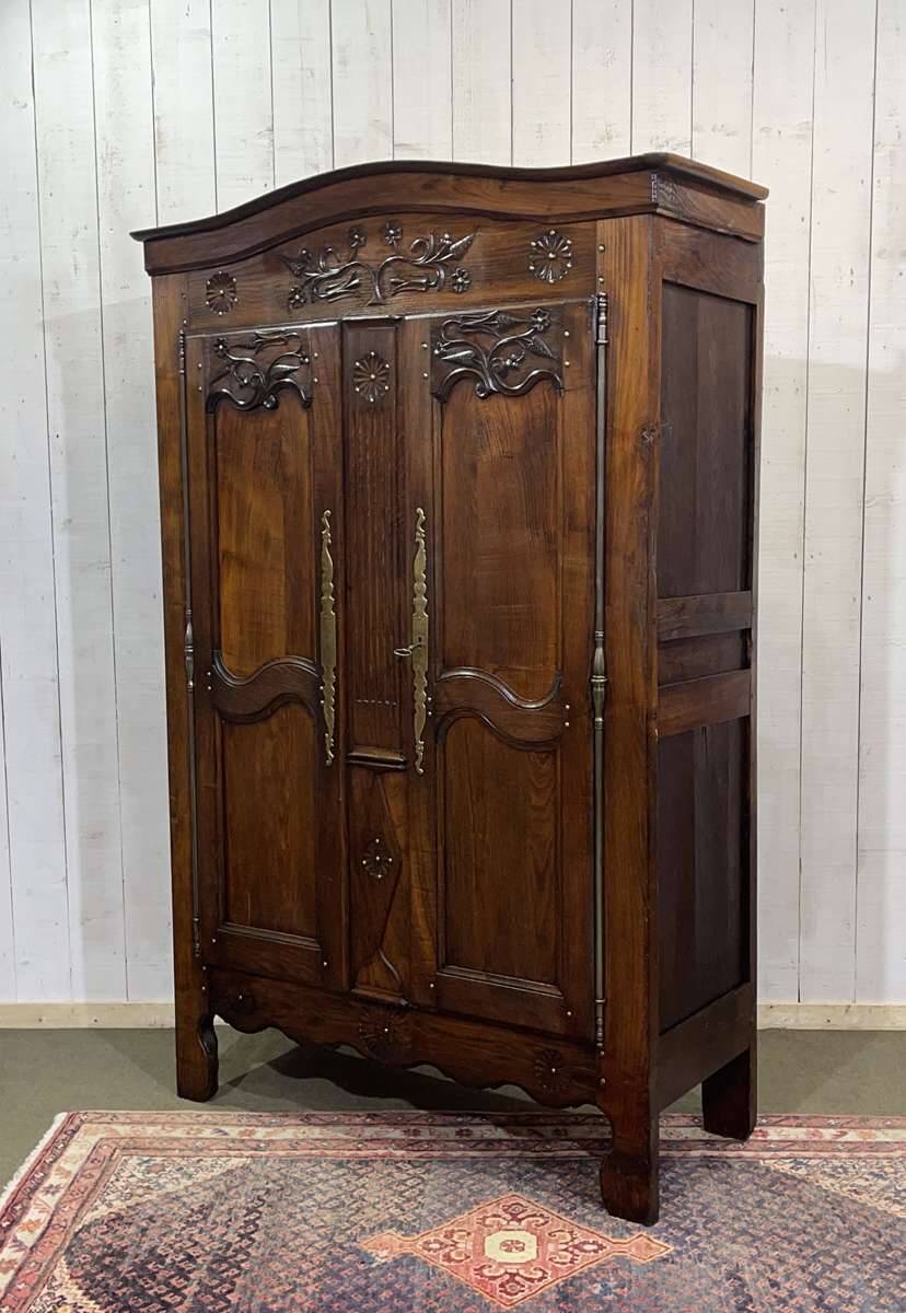 19th century Breton chestnut wardrobe