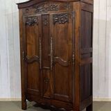 19th century Breton chestnut wardrobe