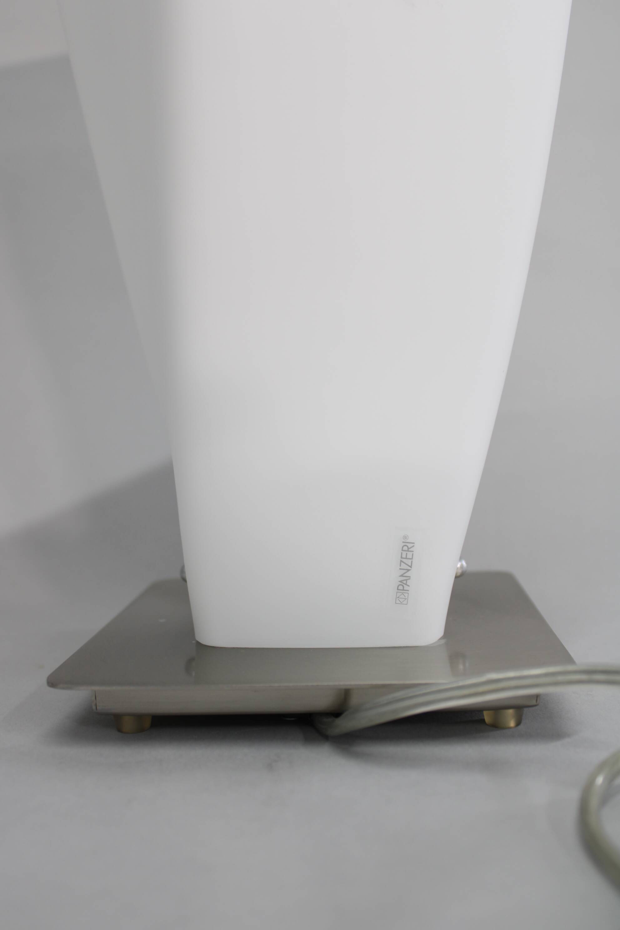 Italian contemporary glass table lamp by Panzeri, circa 1990s