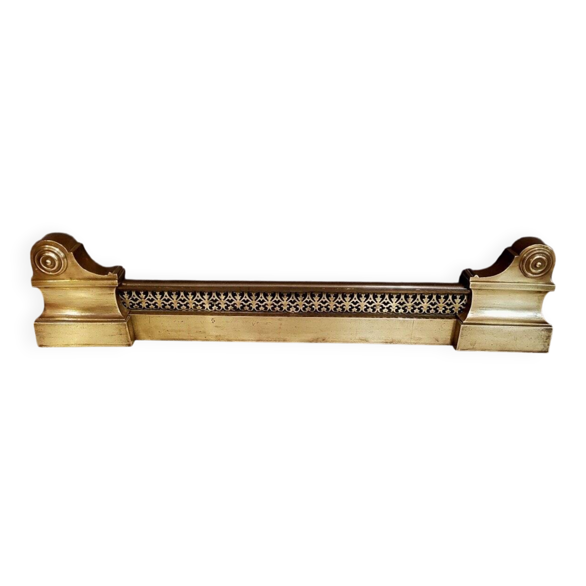 Barre de foyer / devant de cheminée Louis Philippe