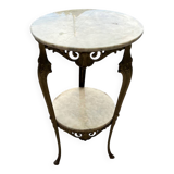 Marble and brass side table 1950/60