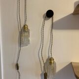 Paire de baladeuses opalines vintage