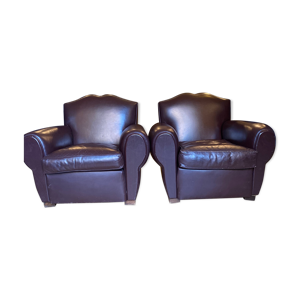 Paire de fauteuils club