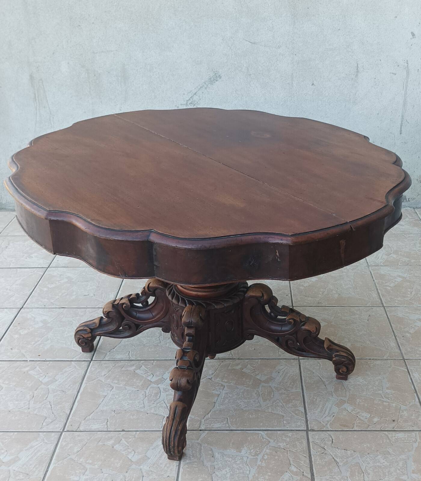 Table style anglais en acajou 19ème