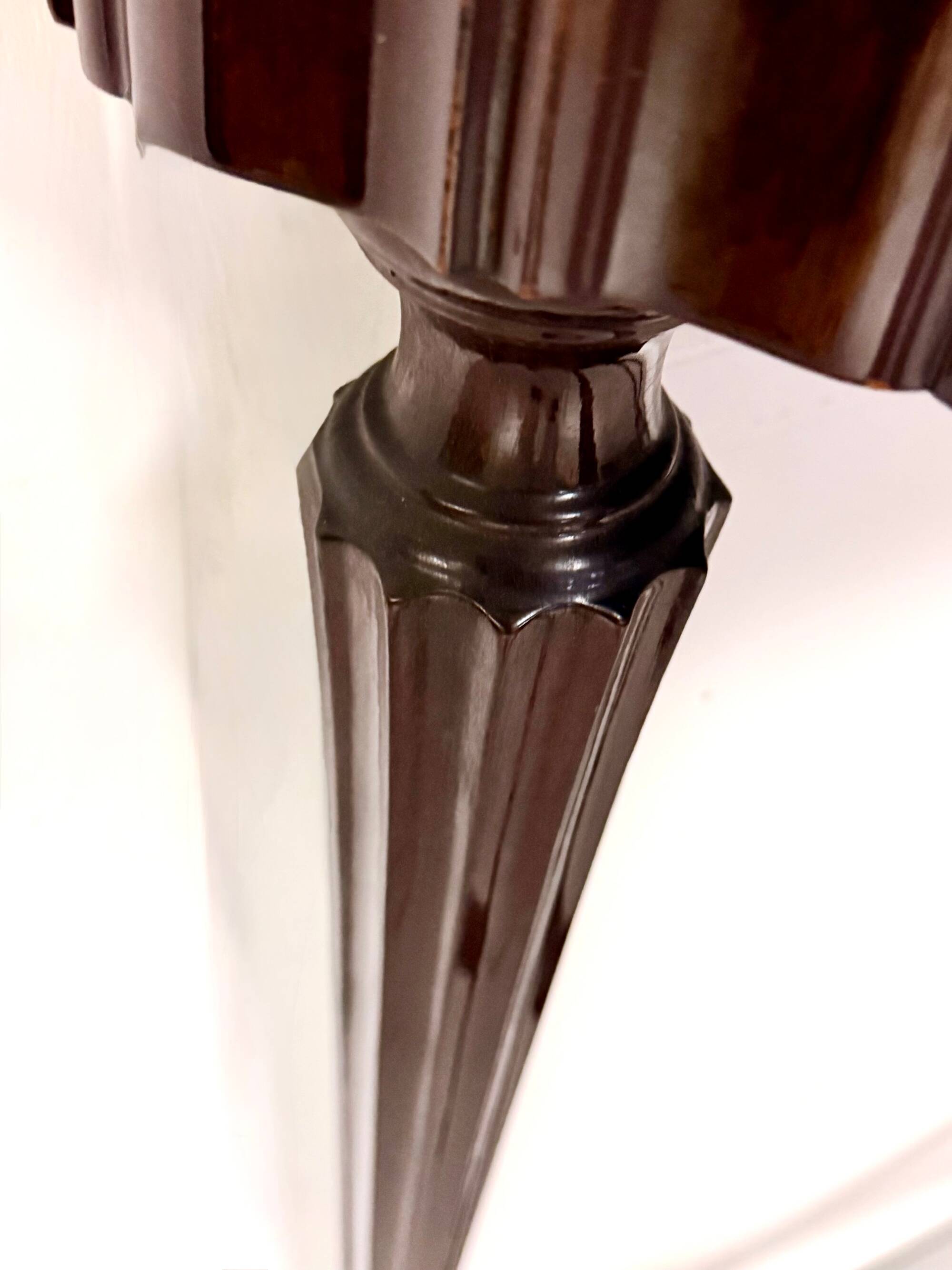 Ebonized Beech Console Table, Vintage 1960s Italian Design, Excellent