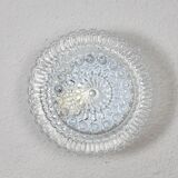 Mid Century Modern Germany Cut Glass Flush Mount or Sconce 60s