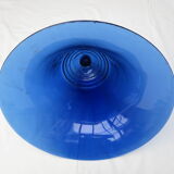 Blue cobalt glass bell