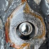 Tom Ahlstrom & Hans Ehrich - Pair Of Brutalist Sconces 1960s Metal And Glass