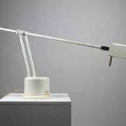 Minimalist White Adjustable Desk Lamp by Massive, Belgium — 1980s