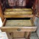 Antique wardrobe standing man