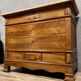 Napoleon III period chest of drawers in walnut circa 1850