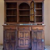 Sideboard in two parts L 163 x D 52 x 196, in solid oak