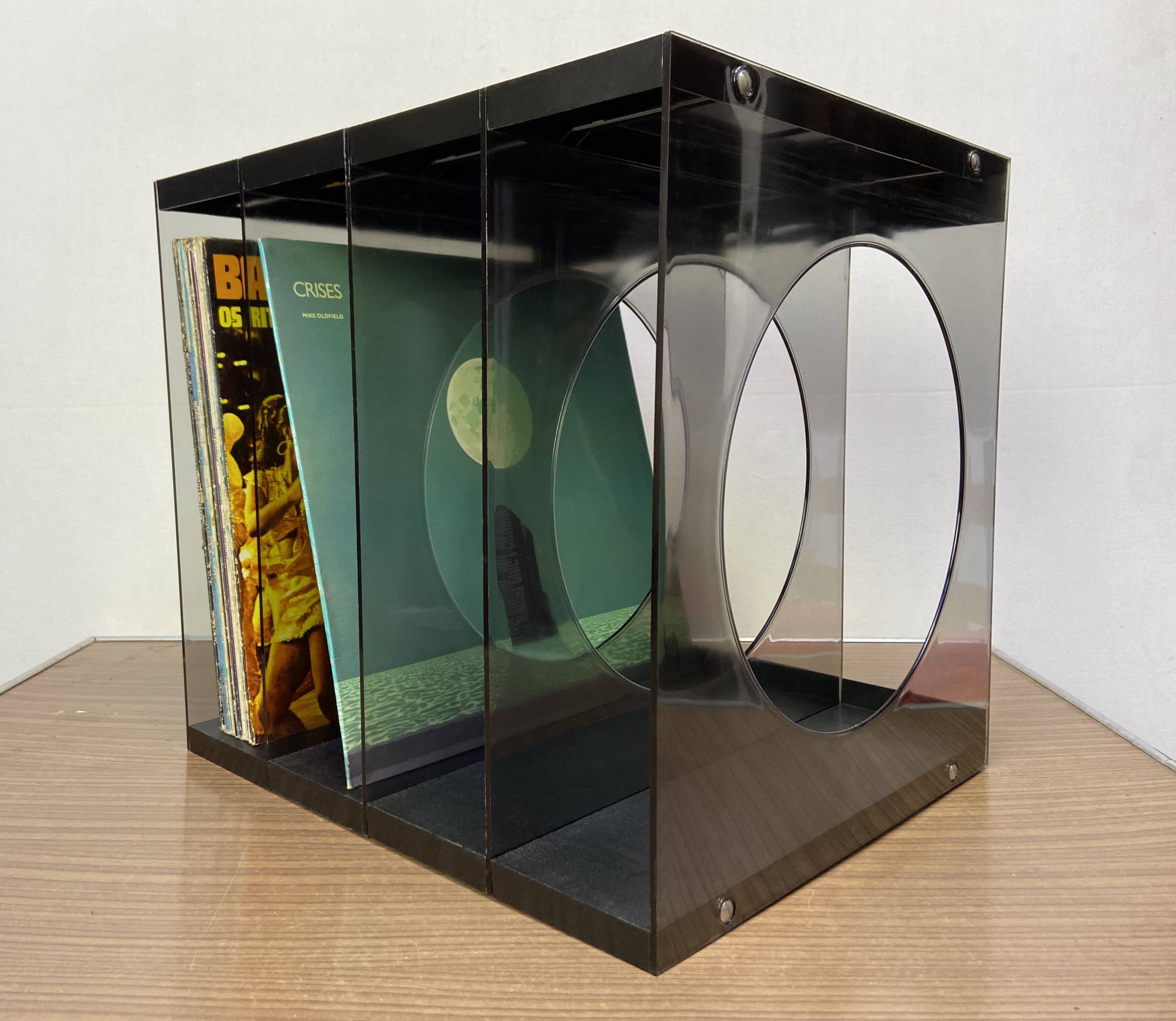 Porte-vinyles Space UFO en plexiglas fumé
