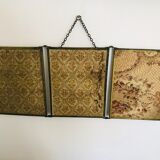Triptych barber mirror 53x22cm