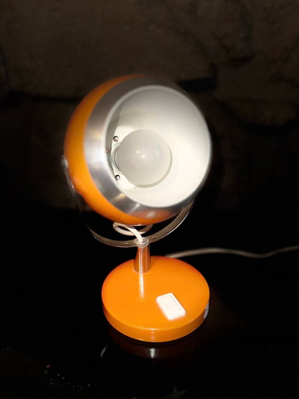 Vintage Eye Ball table lamp, Space Age, Yugoslavia, 1970s