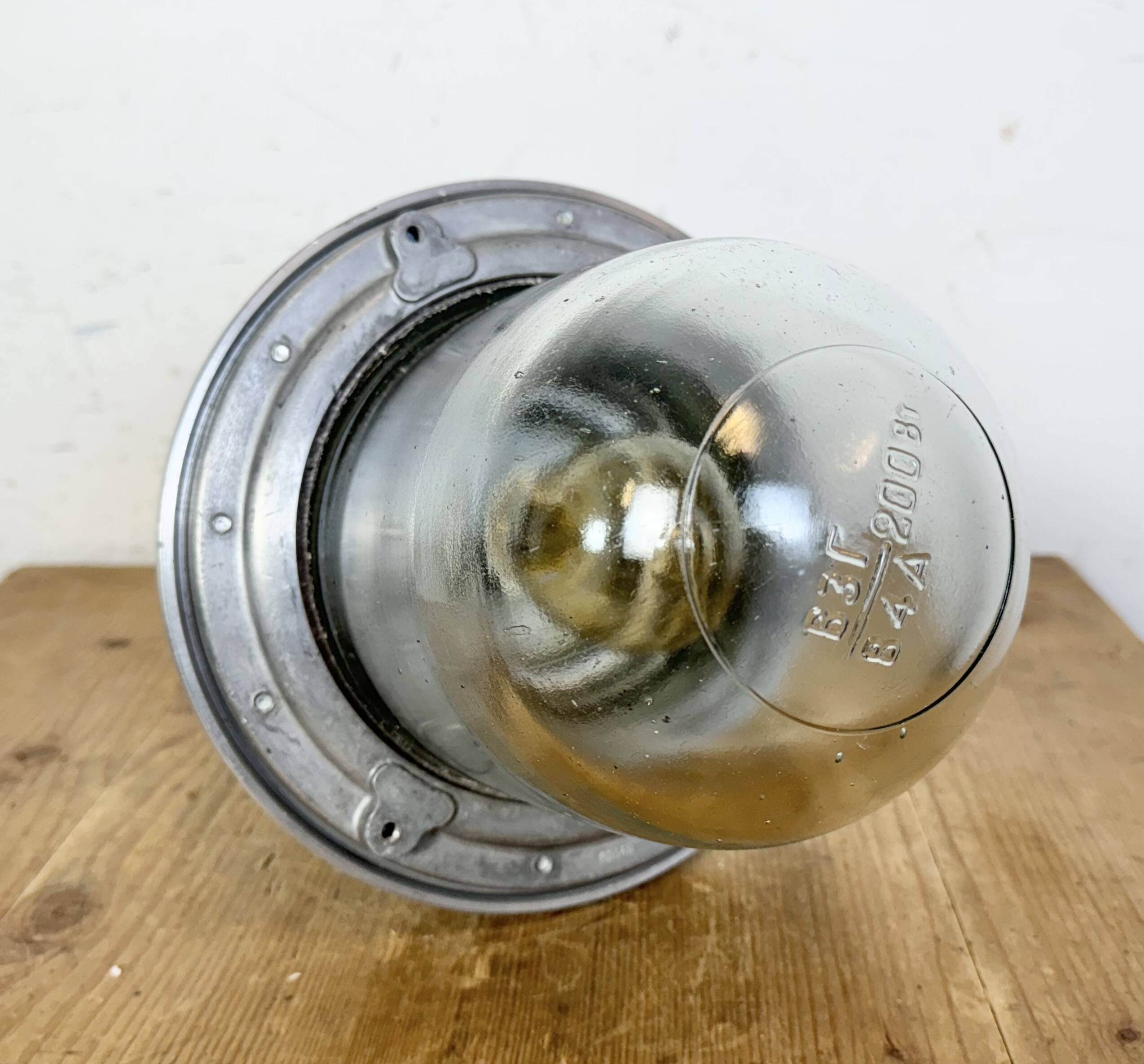 Industrial Soviet Aluminium Factory Pendant Lamp, 1960s