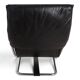 WK Möbel leather lounge chair with ottoman by Robert Haussmann, 1970