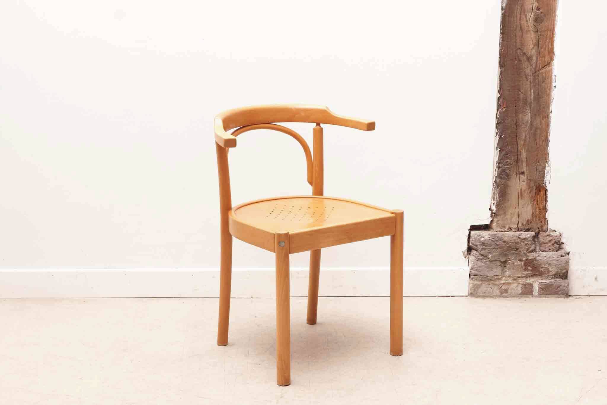 Vintage bistro chair in beech stain