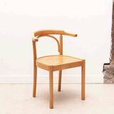 Vintage bistro chair in beech stain