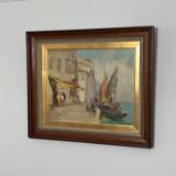 Swedish Oil on Panel – “Venice” by Knut Norman – Vintage & Framed