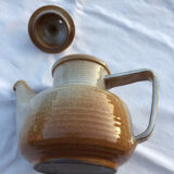 Glazed stoneware teapot
