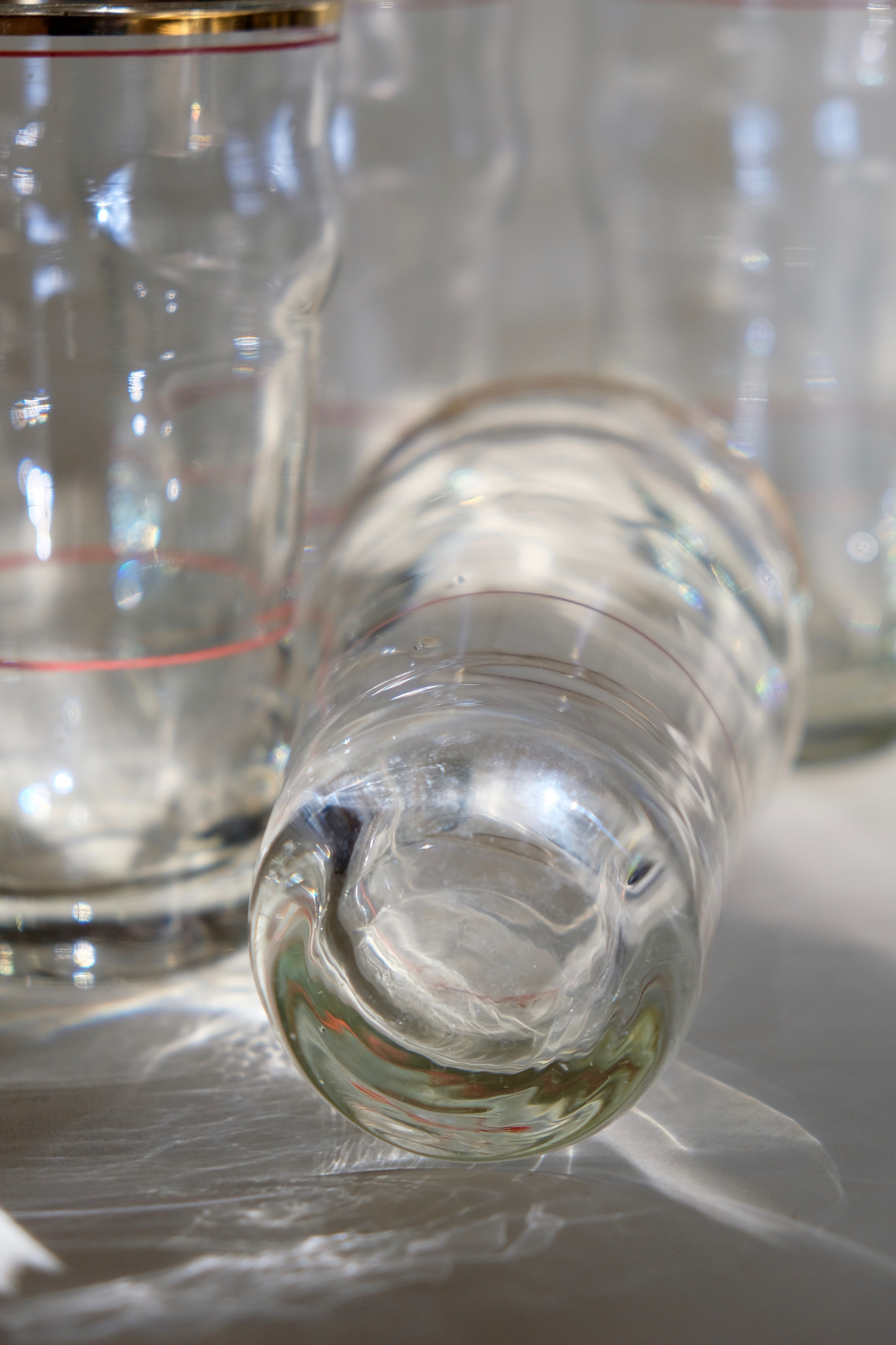 Antique pastis glass