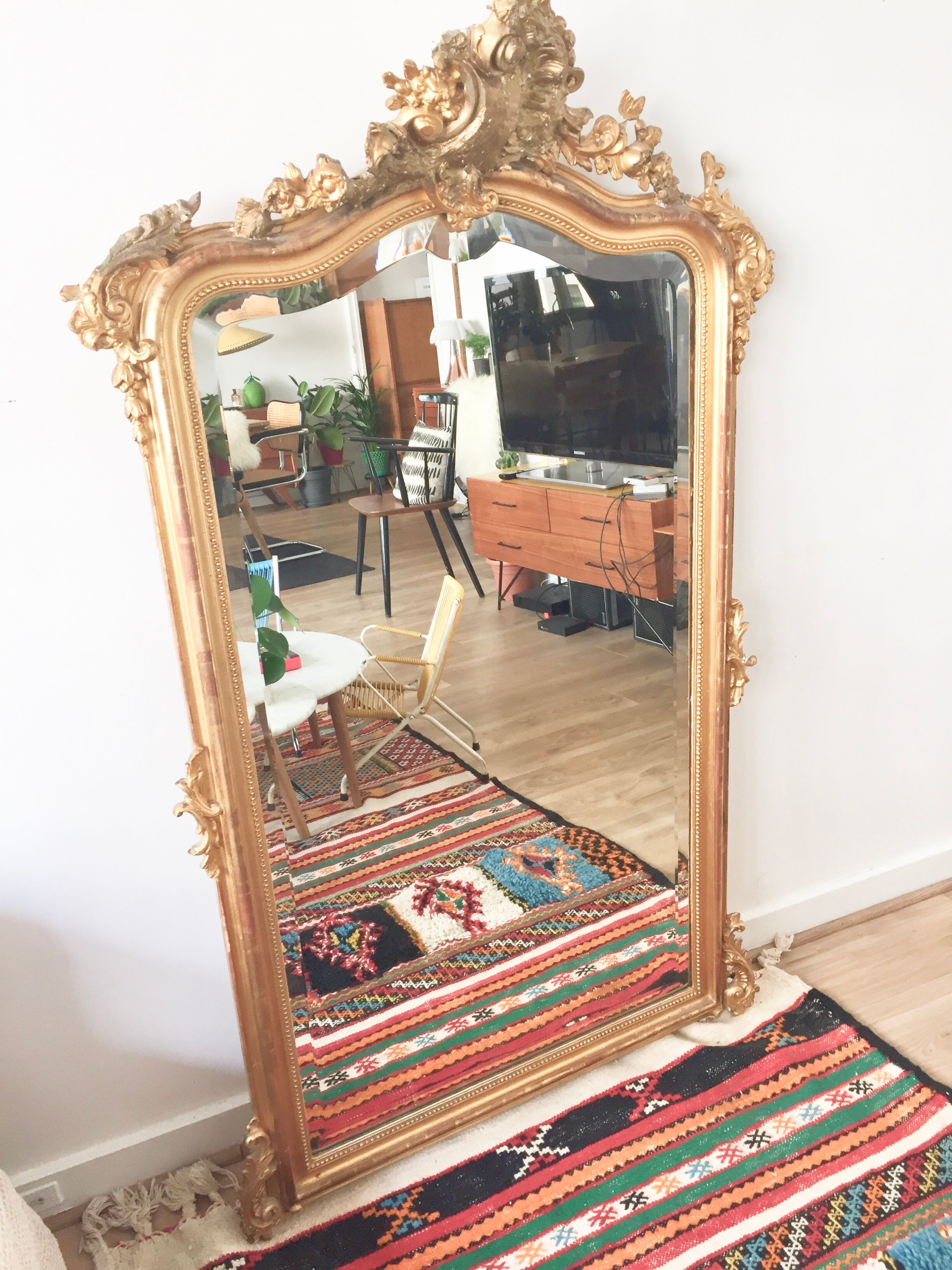 Mirror style Louis XV 89x143cm