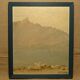 Peinture huile sur panneau Lac du Bourget Dent du chat Robert Belgrand