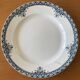 6 antique flat plates in Saint-Amand earthenware (Nord)