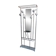 aluminium entrance coat rack, hooks, vintage, industrial