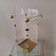 Fontana Arte inspired lucite / acrylic and brass umbrella stand, 1970s