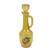 Vintage decanter in cherry yellow glass