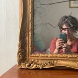 Vintage gilded wall mirror