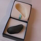 Cocoon vase philippe starck - daum "strangeness" grey