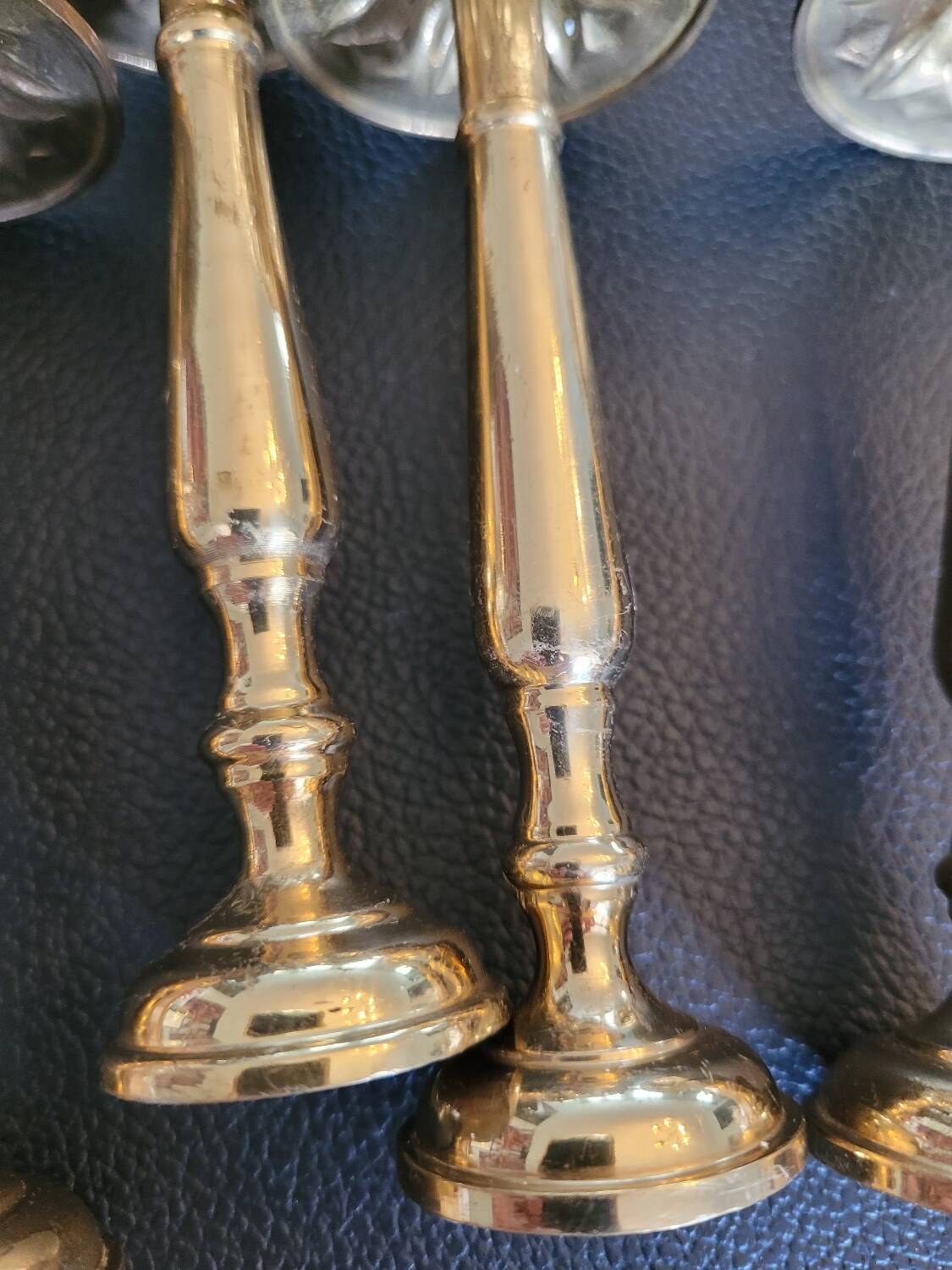 Antique brass curtain tiebacks - Set of 4