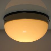 Midcentury Glass Ceiling Lamp, Flush Mount or Wall Lamp, 1960s