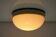 Midcentury Glass Ceiling Lamp, Flush Mount or Wall Lamp, 1960s