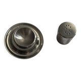 Vintage egg cup and salt shaker