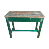 Antique Burmese teak school desk