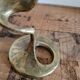 Art Deco bronze snake candle holder