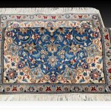 Tapis Persan Nain Iran Laine Et Soie "fait Main - 0.85 X 1.29 Mètres